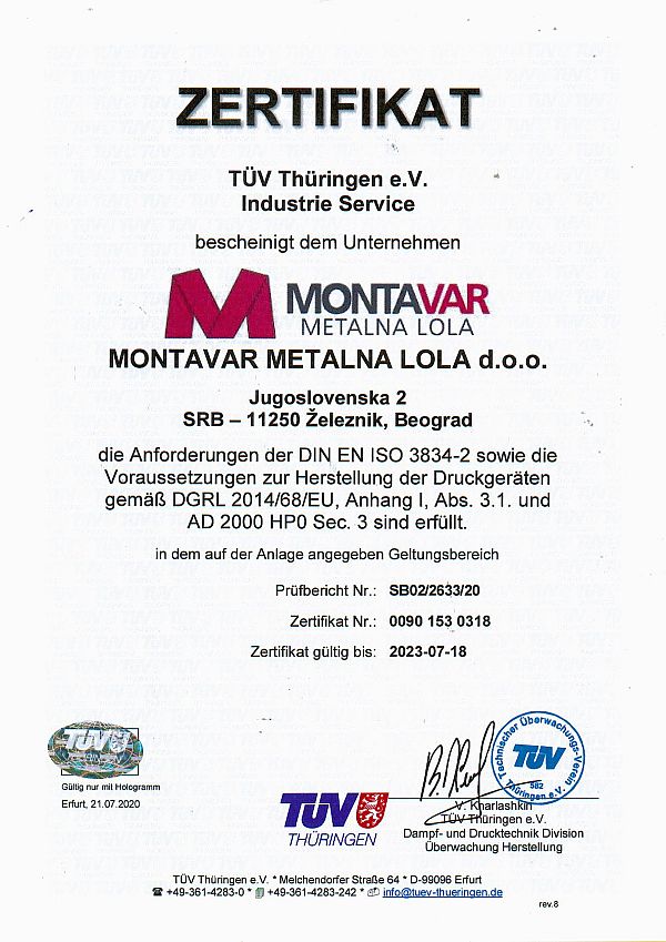 DIN EN ISO 3834-2-PED-2020-Zertificat